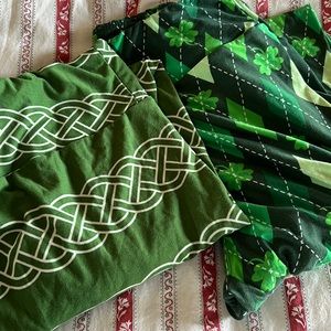 Lot of 2 LuLaRoe St. Patrick’s Day Leggings TC make an offer!